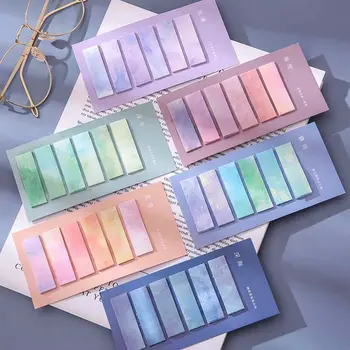 120 yaprak degrade endeksi Memo Pad yayınlanmıştır yapışkan notlar kağıt etiket not defteri imi okul malzemeleri Kawaii kırtasiye