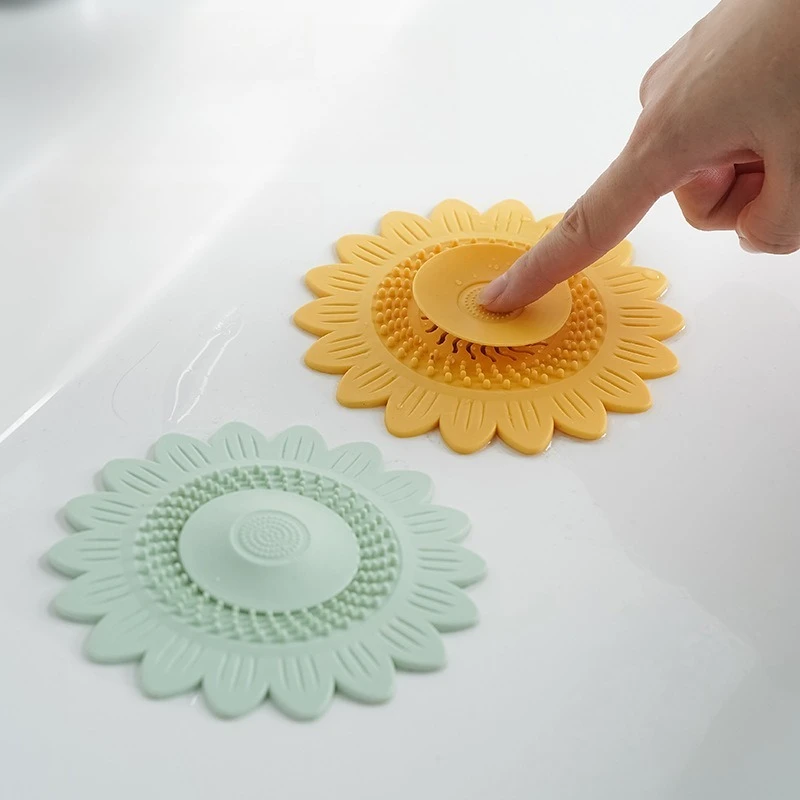 1Pc Flower Floor Drain Deodorant Filter Pad Deodorant Floor Drain Cover Washbasin Sink Floor Drain Deodorant Filter Pad