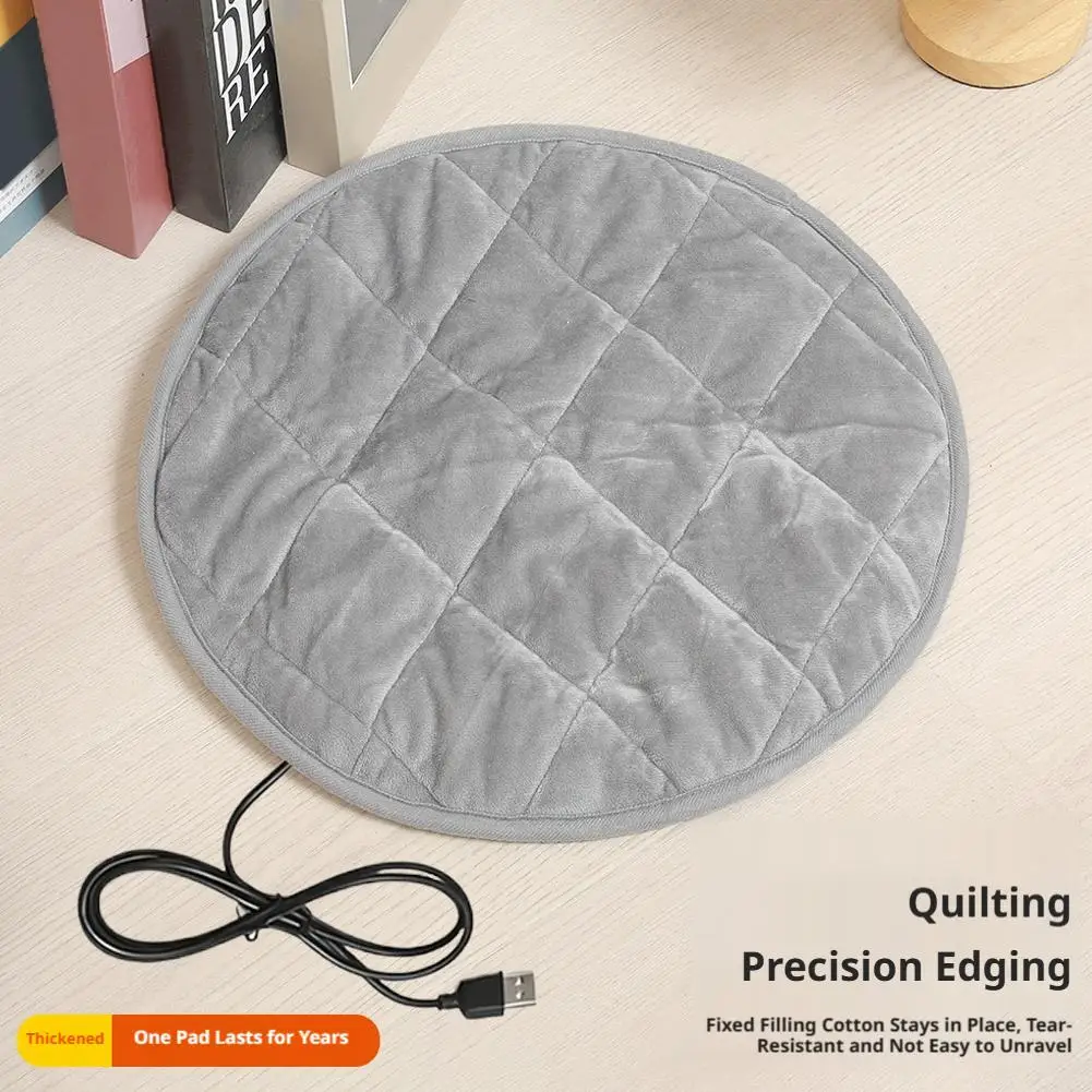 USB Pet Electric Heating Pad Waterproof Winter Warmer Mat Soft Plush Dog Cat Bed Blanket Thermal Sleeping Pet Heater Supplies view 2
