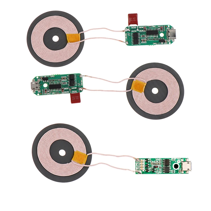 Moduł nadajnika cewka płytka drukowana 5W/10W/15W Type-c Qi szybkie ładowanie bezprzewodowa ładowarka PCBA DIY standardowe akcesoria