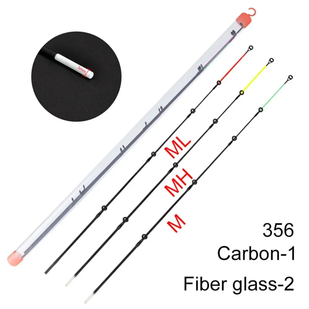 

High Quality Retractable Ice Fishing Rod Tip 120gM/L/H Winter Carbon Fiber Portable Spinning fiberglass Fishing Pole