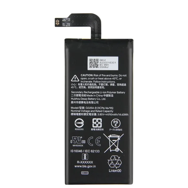 3110mAh Replacement Battery for Google Pixel4 XL G025A-B Mobile Phone Batteries