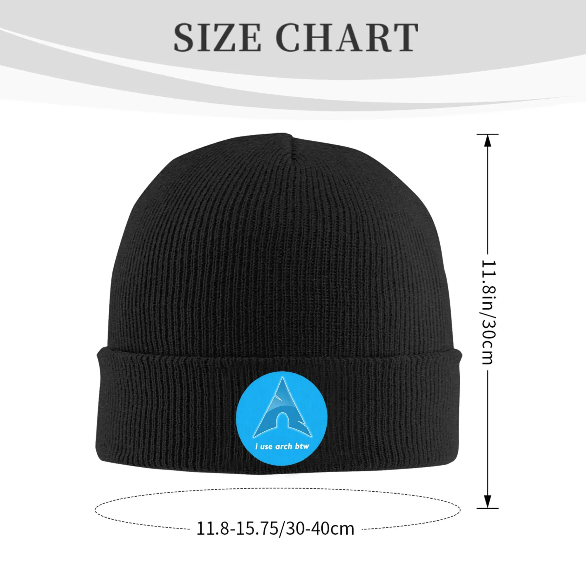 Btw I Use Arch Linux Operating System Winter Skullies Beanies Hat Warm Autumn Knitted Hats Bonnet Caps for Women Men
