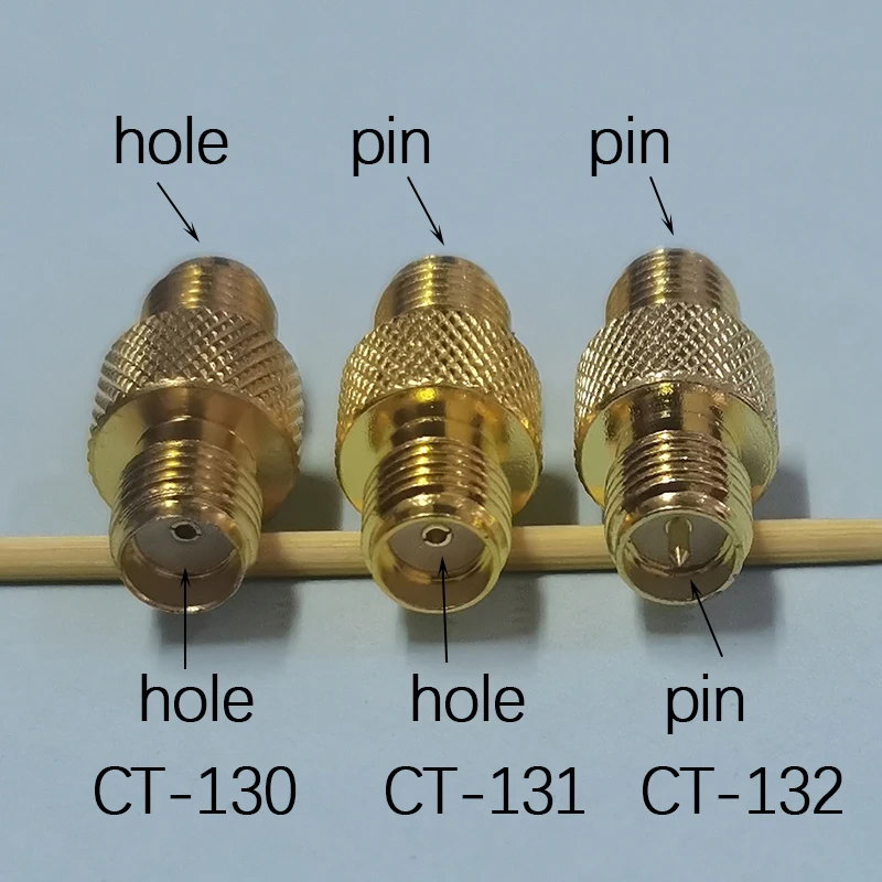 1PC SMA Interface RF Coaxial Connector With Hole Or Pin SMA Adapter Male/Female To Male Female I/Y/T Type SMA Antenna Adapter