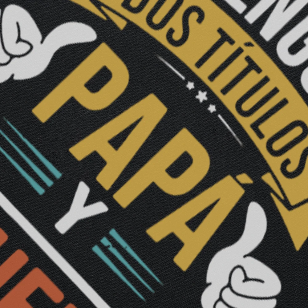 Ich habe zwei Titel Papa und Opa T-Shirt Retro lustige spanische Vater Geschenk Papa Camiseta Sommer lässige Baumwoll-T-Shirts – Detail 5