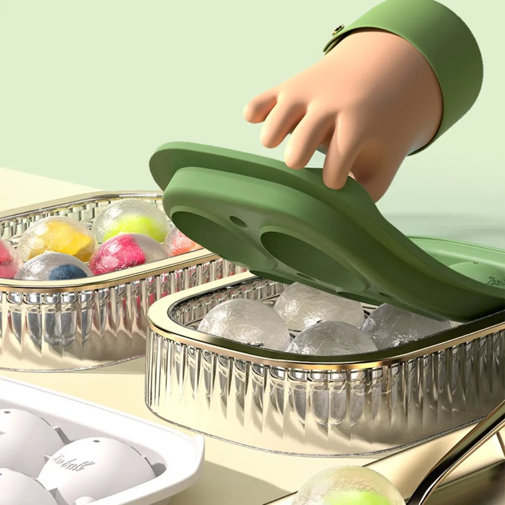 

Durable Light Bulb Shape Ice Mold Silicone Bar Tool Ice Ball Mould Round Kitchen Gadget Ice Cube Maker
