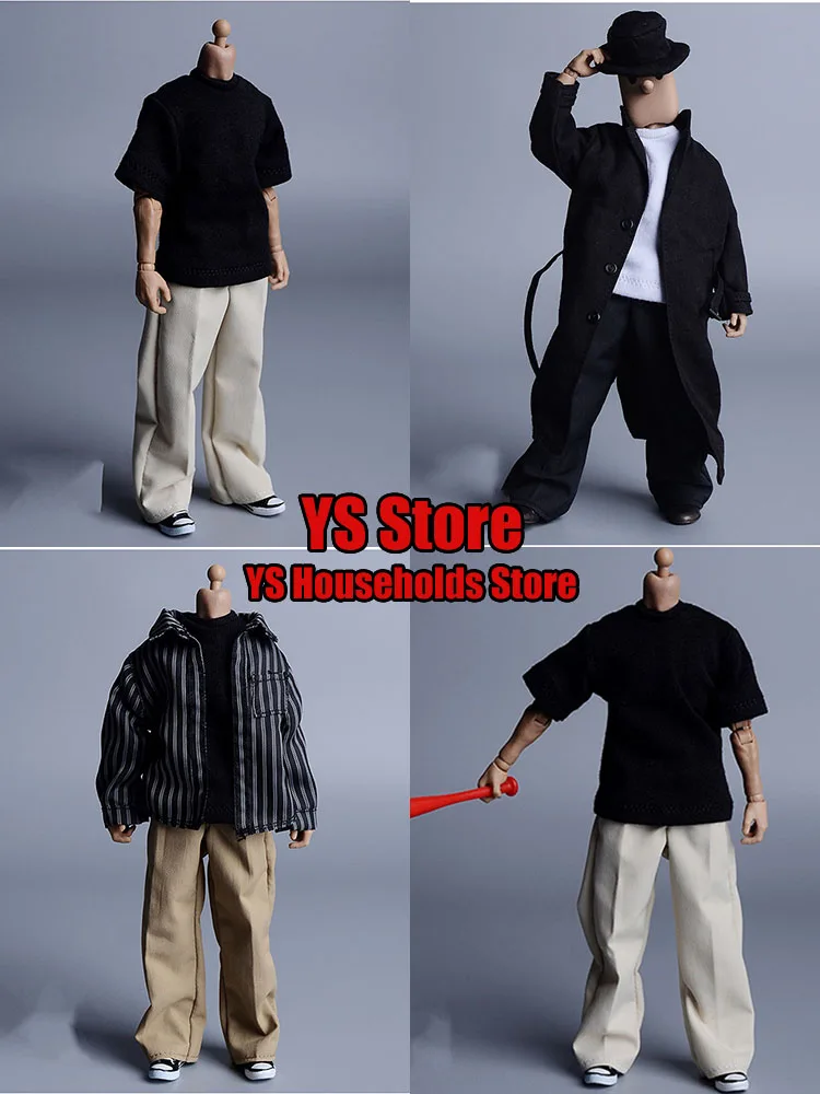 1/12 Mann Soldat Lose Casual Anzug Hosen Mode Pendeln Hosen Kleidung Zubehör Fit 6 "Männliche Action Figur Körper Dekore