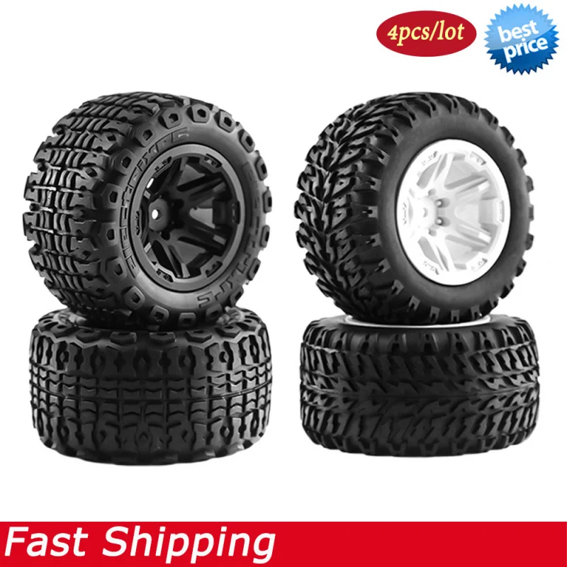 

4PCS RC Monster Truck Wheels Tires 12mm Hex For 1/12 1/14 1/16 RC Buggy Traxxas Mini E-Revo Upgrade Parts