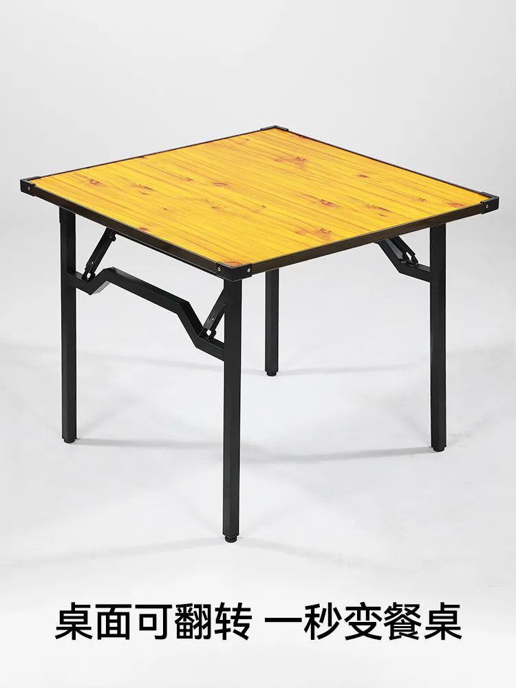 Folding table, alloy hemming, playing card table, portable scoring, egg delivery machine