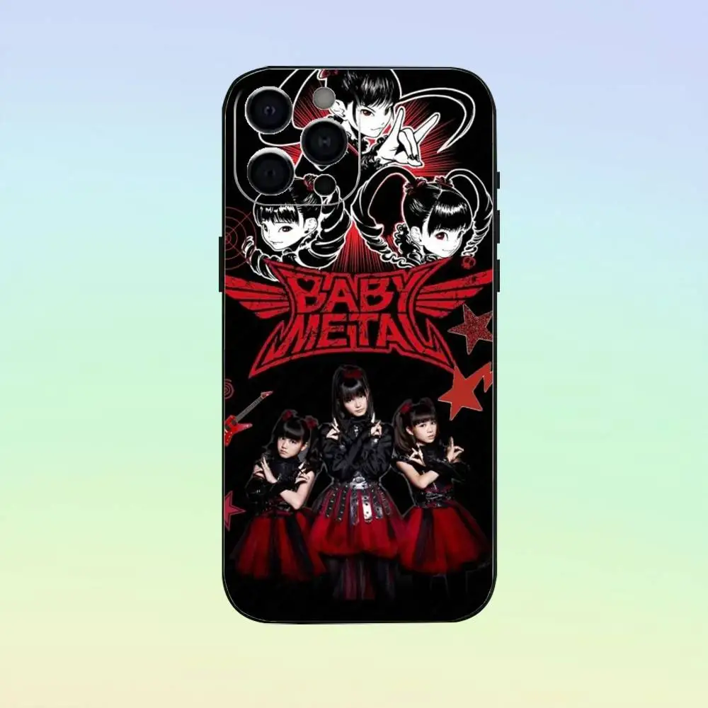 حافظة هاتف روك باند بي بابيزانيتال لهاتف آيفون 17، 16,15,14,13,12,11، أخرى غطاء أسود من السيليكون الناعم