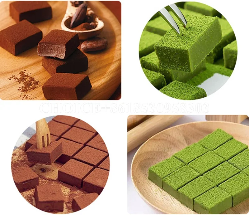 Manual Double Head Chocolate Cutting Machine Chocolate Slicer Cheese Guitar Square Cutting Machine Truffle Chocolate Cutter Tray