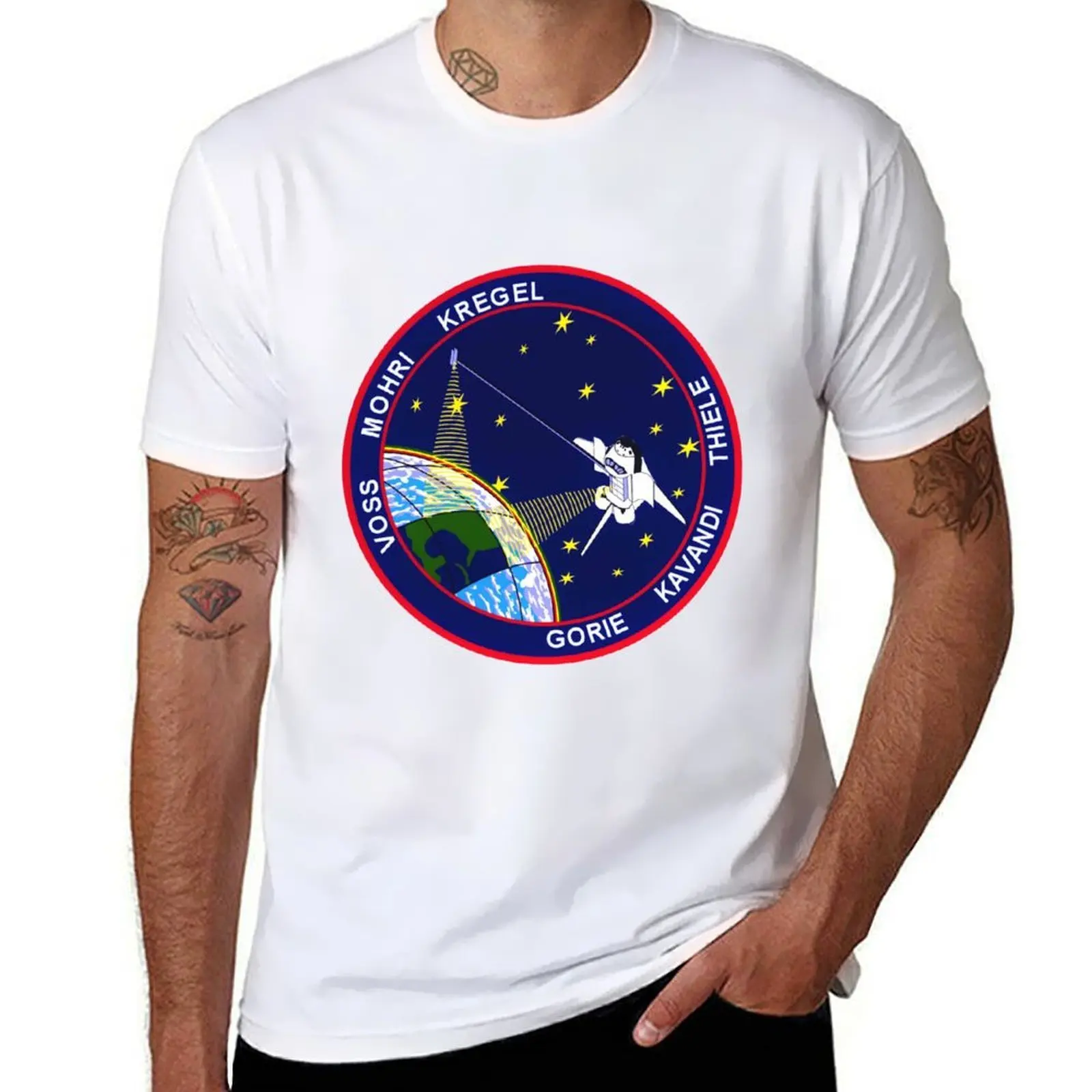 

STS 99 Mission Logo T-Shirt t shirts designer t shirts for man pack cotton T-Shirt