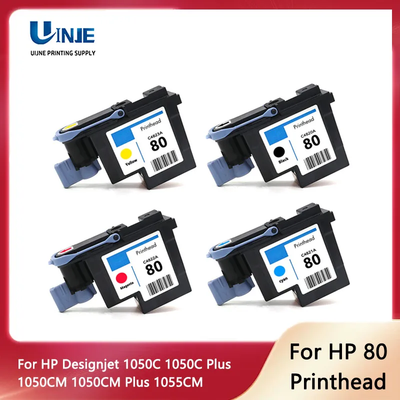 

For HP 80 Printhead HP80 Print Head C4820A C4821A C4822A C4823A For HP Designjet 1050 1055 1055CM 1050C Plus Printer hp 80 head