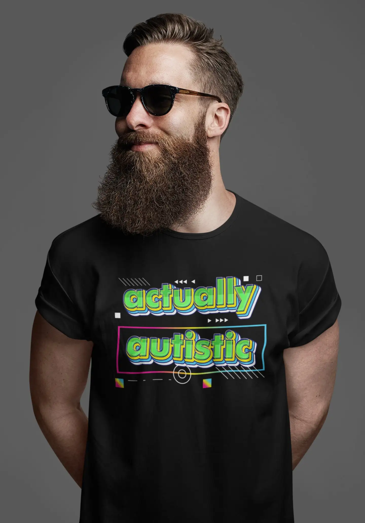 Actually Autistic T Shirt Autism DivergenT Neurodivergent Idea Autist AuDHD ASD