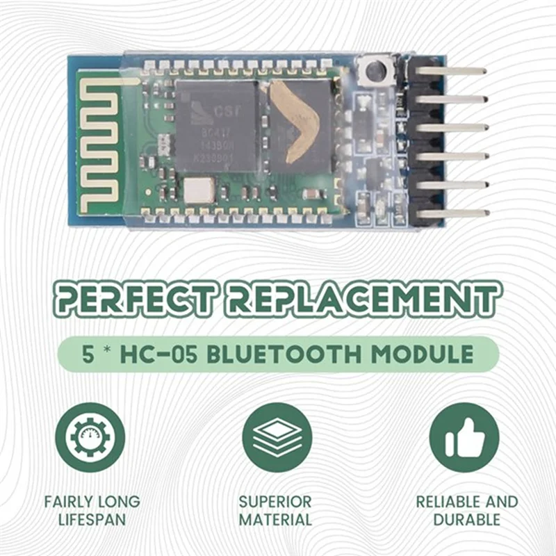 B04C-HC-05 Módulo transceptor de placa de expansión Bluetooth RF inalámbrico maestro-esclavo para proyectos Arduino