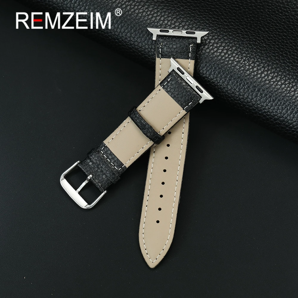 حزام ساعة من الجلد الصناعي للرجال والنساء لساعة أبل 1-10 Ultra SE 2 حزام ساعة ذكية لساعة Iwatch 38 40 41 42 44 45 46 49 مللي متر #6