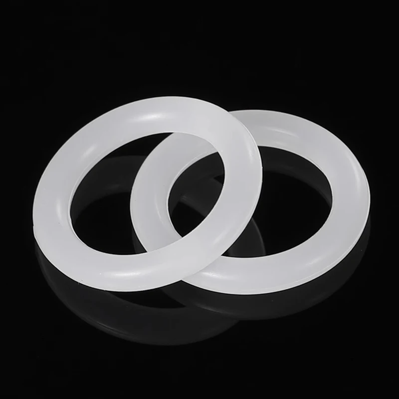 

5Pcs O Ring Sealing Washer White Transparent Washer Rubber Thickness 6mm OD255-400mm Heat-Resistant Food Grade Silicone Suitable