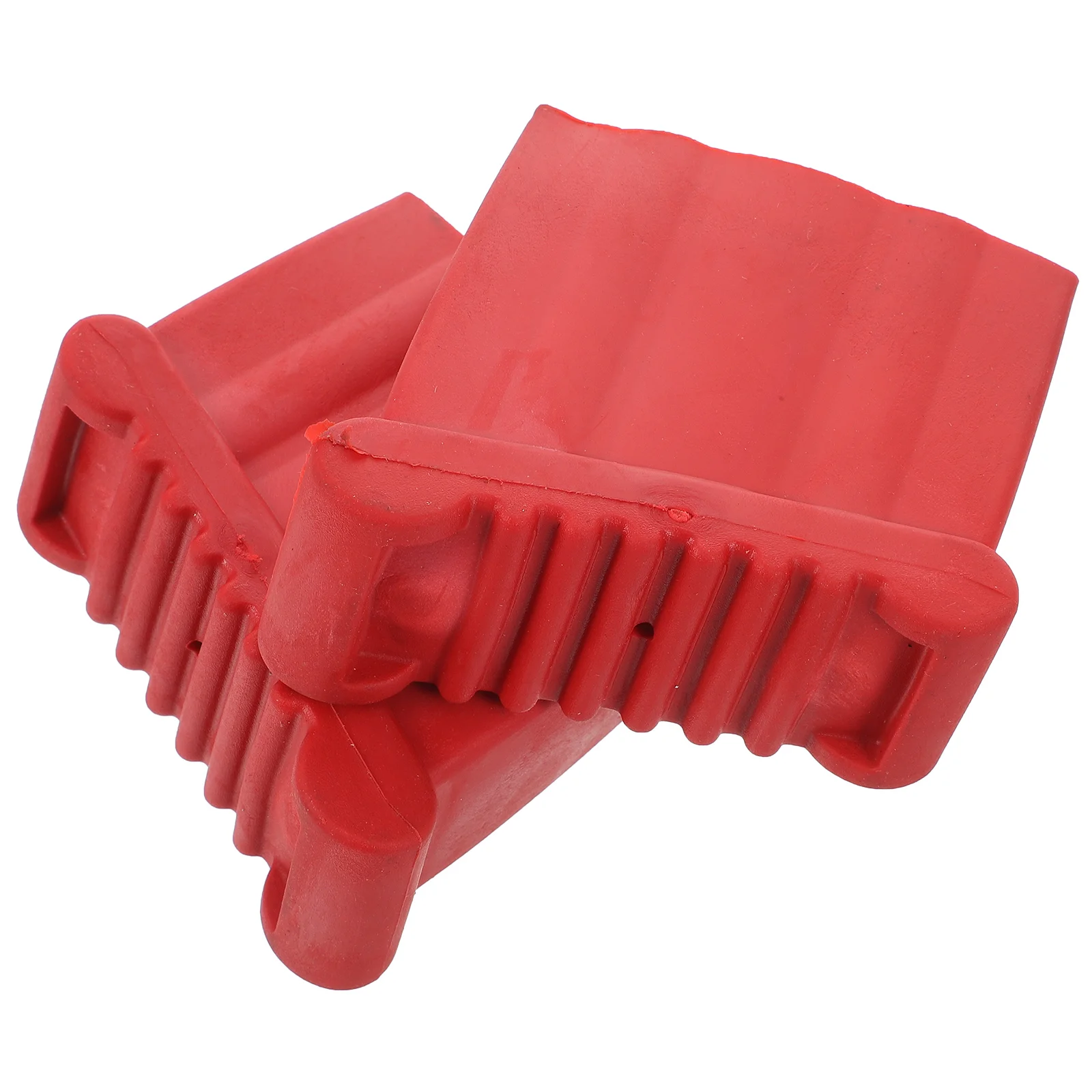 2 Pcs Ladder Foot Cover Feet Pads Rubber Furniture for Red Anti-slip Accessories