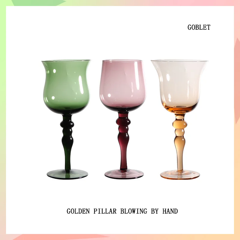 

290--310-335Ml Collection Level Handmade Red Wine Glass Ultra-Thin Crystal Burgundy Bordeaux Goblet Cup copas de vino