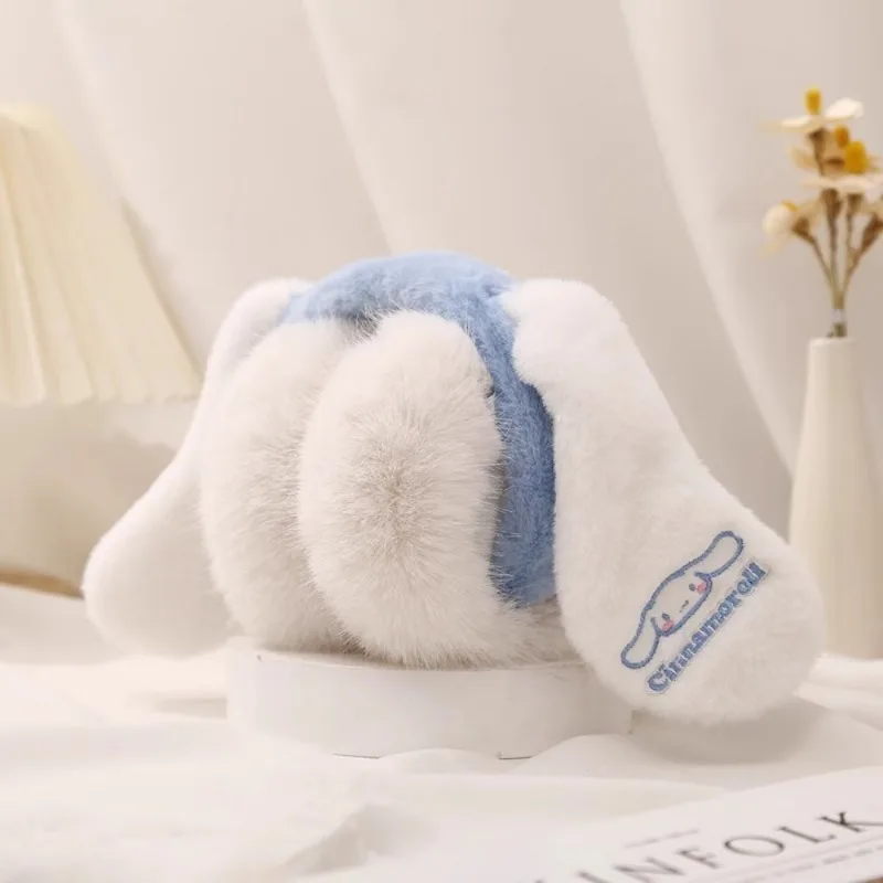 Sanrio series Cinnamoroll อุ่น Earmuff อะนิเมะการ์ตูนน่ารักฤดูหนาวอุปกรณ์เสริมแฟชั่นเครื่องประดับวันหยุดของขวัญ