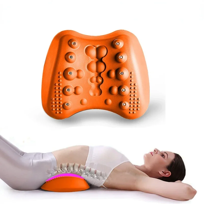 

Lumbar Soothing Massager-Spinal Pain Relief Pillow, Home Use Traction Device for Lower Back Comfort, Therapeutic Lumbar Massager