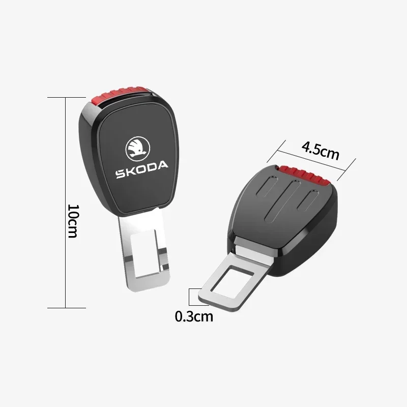 Car Seat Belt Clip Extender Seatbelt Lock Buckle Plug Interior For Skoda Octavia Superb Rapid Kodiaq Karoq Fabia Kamiq Enyaq iV view 3