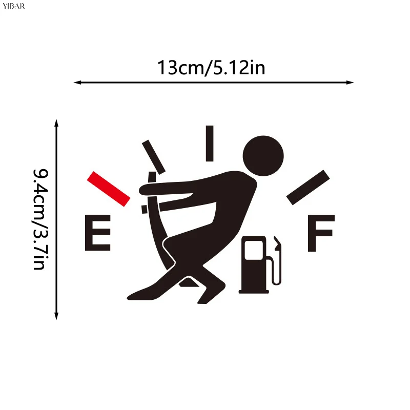 Новинка 1 шт. забавные автомобильные наклейки Высокая потребление газа переводная картинка топливный датчик пустые наклейки водонепроницаемые автомобильные наклейки на бак для стайлинга автомобиля