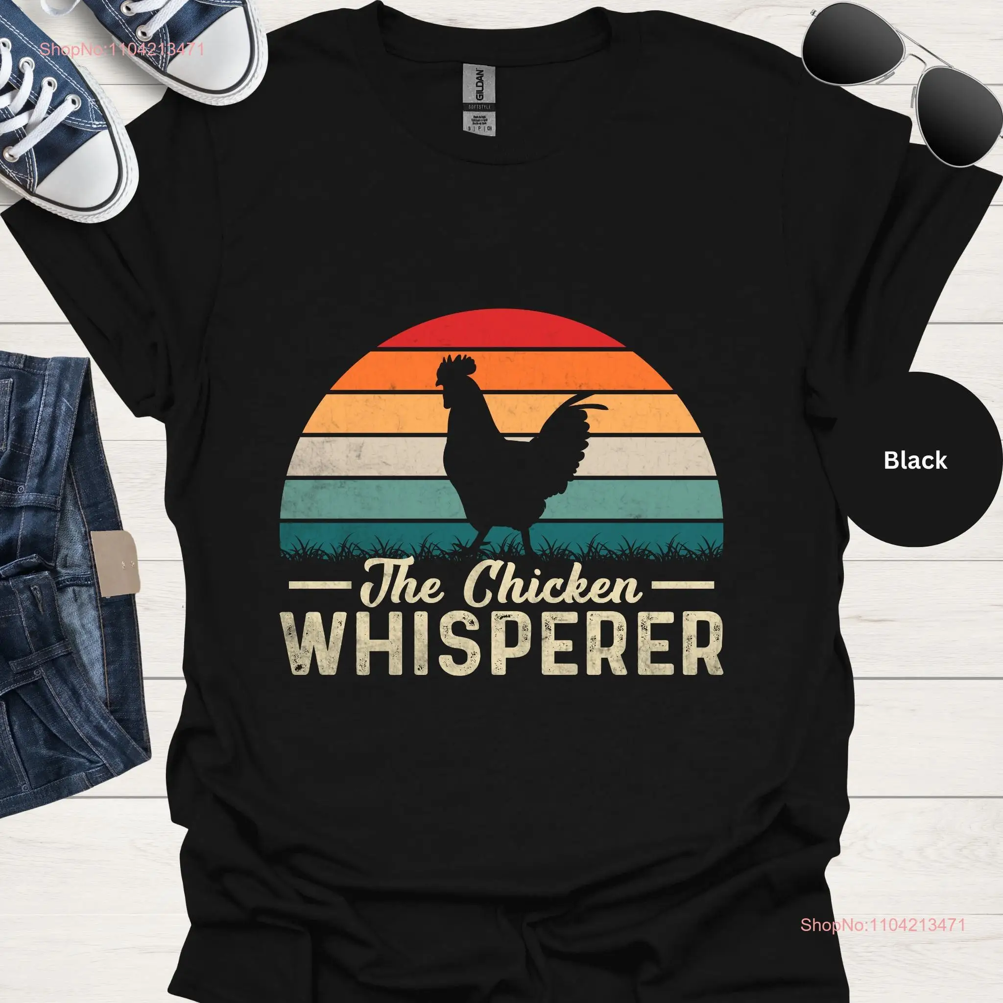 The Chicken Whisperer T Shirt Hen for women oversized plus size shirts Men Fowl long or short sleeves