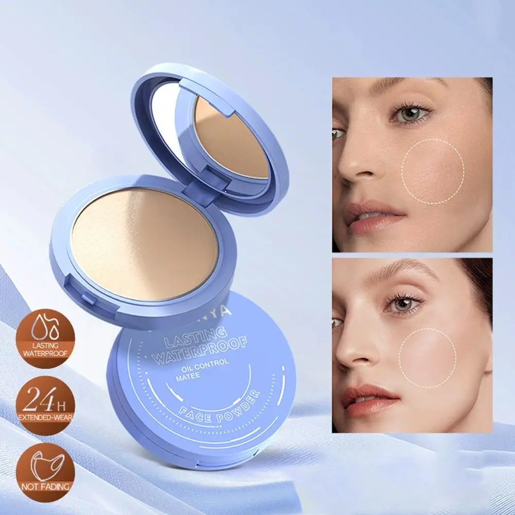 Face Setting Powder Long Lasting Oil-Control Matte Waterproof Smooth Face Finishing Pressed Powder Concealer Loose Powder Makeup