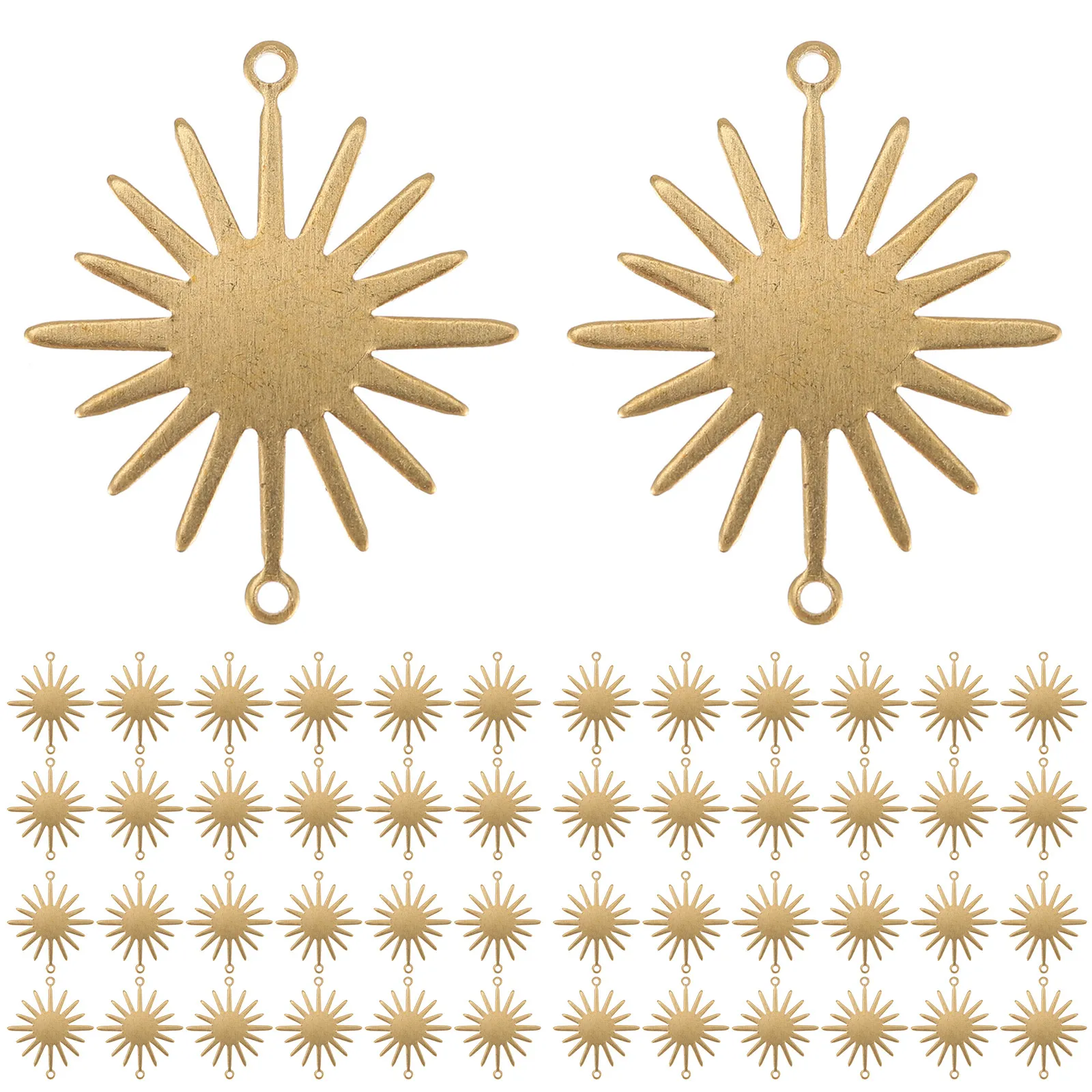 

50 шт. подвесок-солнечных цветов для творчества, украшений, изготовления браслетов и ожерелий, декоративные аксессуары