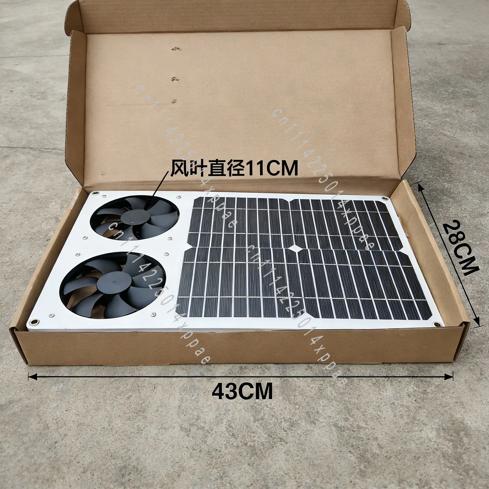 Solar Exhaust Cooling Fan Pet House Sun Room Public Toilet Car Cooling Semi-flexible Integrated