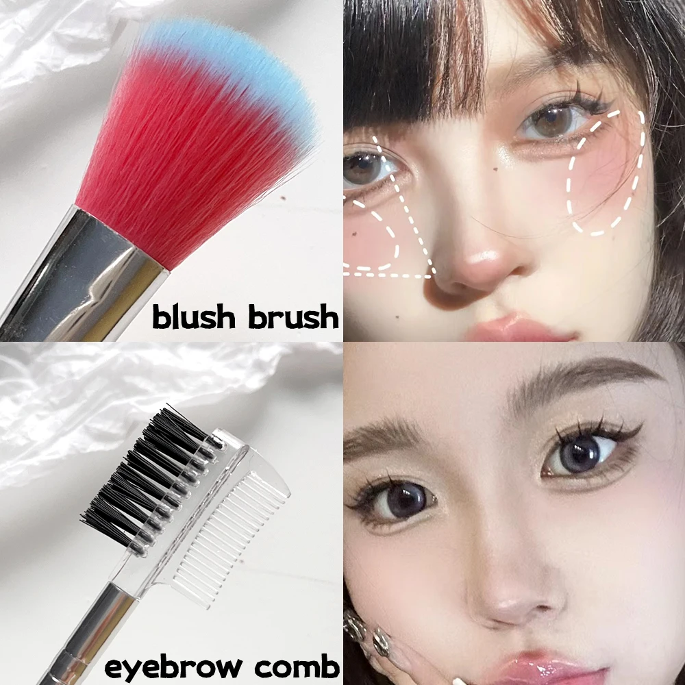 7pcs/set Eye Makeup Brushes Eyeshadow Foundation Blush Cosmetict Makeup Brush Evenly Apply Face Beauty Soft Make Up Tools Women