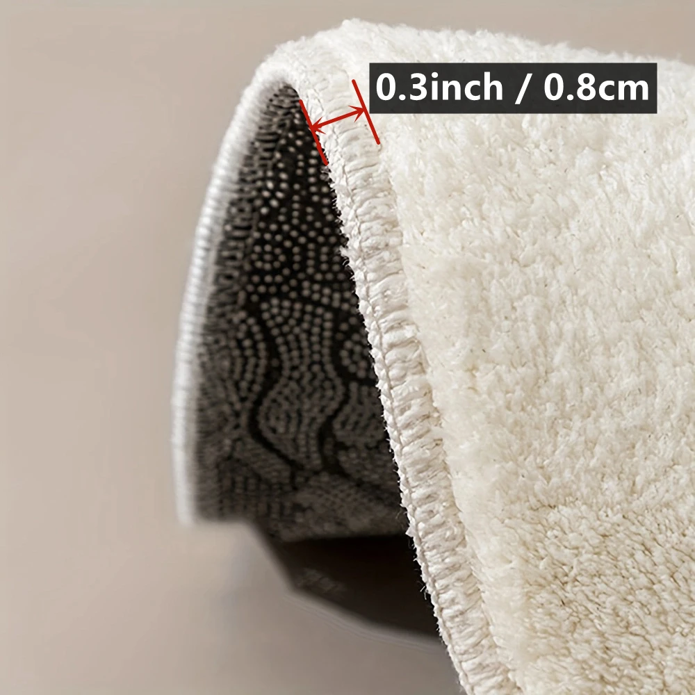 Thickened cartoon bathroom mat absorbent mat imitation cashmere non-slip mat bedroom bedside wear-resistant foot mat