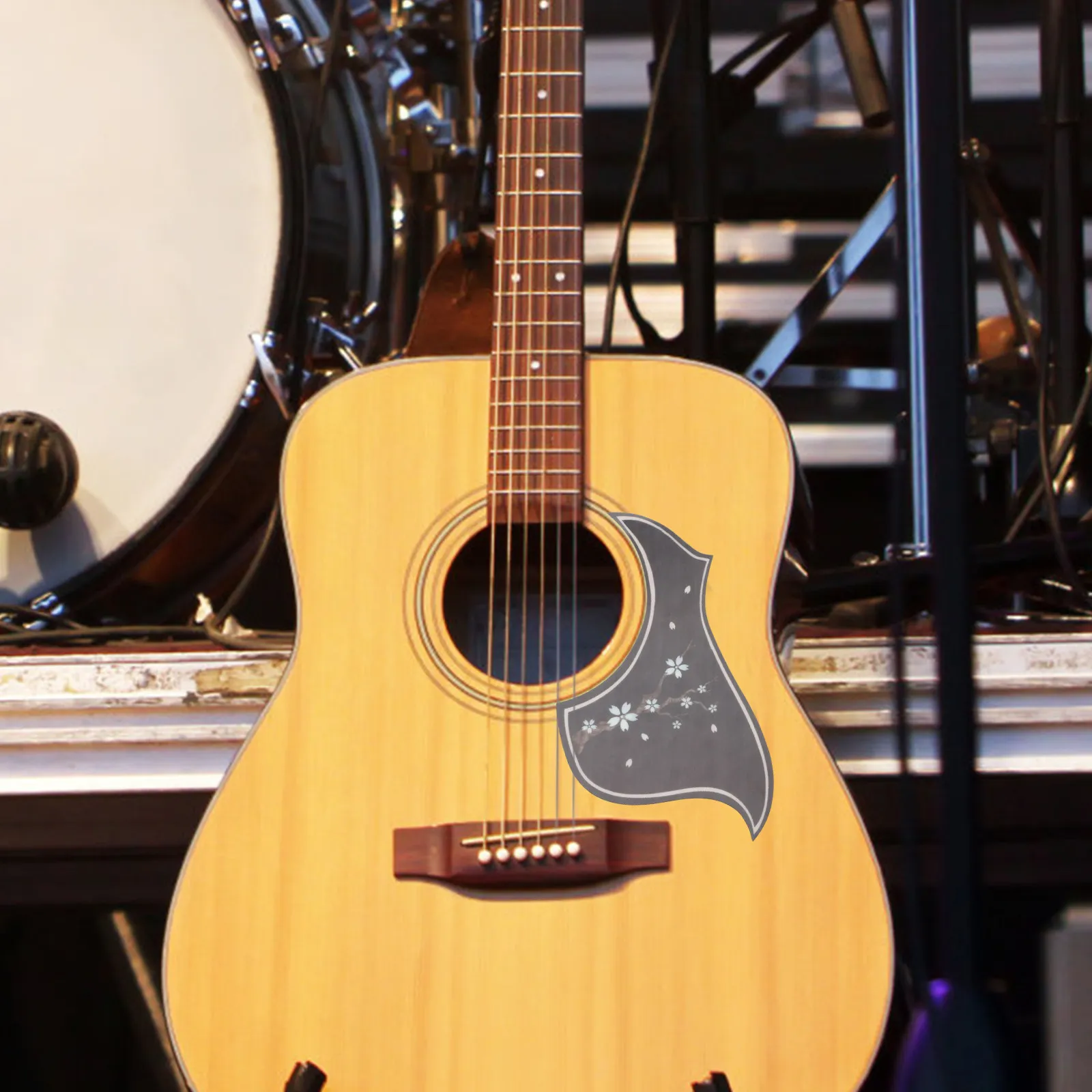 2Pcs Lightweight PVC Guitar Pickguard Scratch Resistant Impact Protection Plate for Guitar Body Surface Wear Prevention