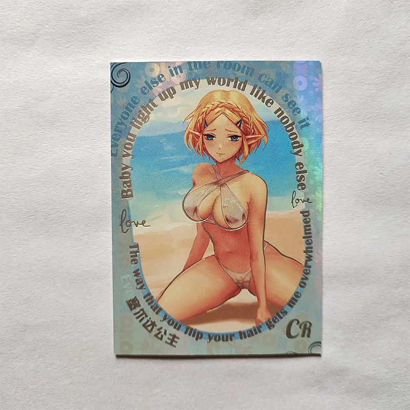 Anime Goddess Story CR Cards Keqing Barbara Shenhe Lumine Ningguang Collectible Cards Christmas Birthday Gifts Children's Toys