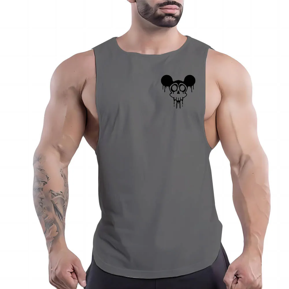 Vier Seizoenen Mouwloos Shirt Basketbal Outdoor Fashion Leisure Ademend Snel Droog Y 2K Sport Fnaf Gym Kleding Mannen Tank Top