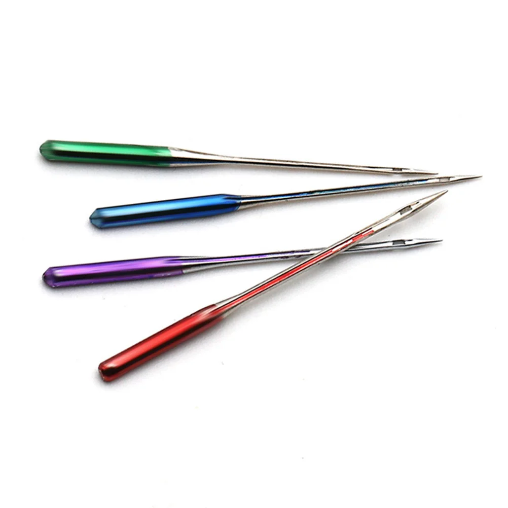 

12pcs Machine Needles Universal Regular Point 4 Sizes For Woven Fabrics Durable Flat Shank Compatible With Home Sewing Machines