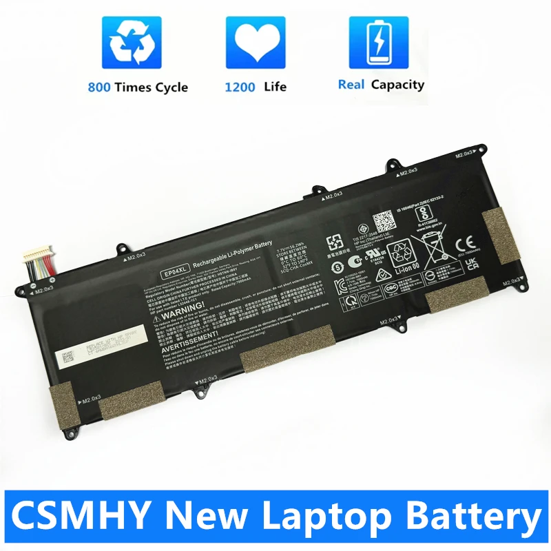 

CSMHY New Original 7.7V 56.2WH EP04XL Laptop Battery For HP Elite Dragonfly G1 G2 HSN-I32C HSTNN-DB9J HSTNN-IB8Y L52448-1C1