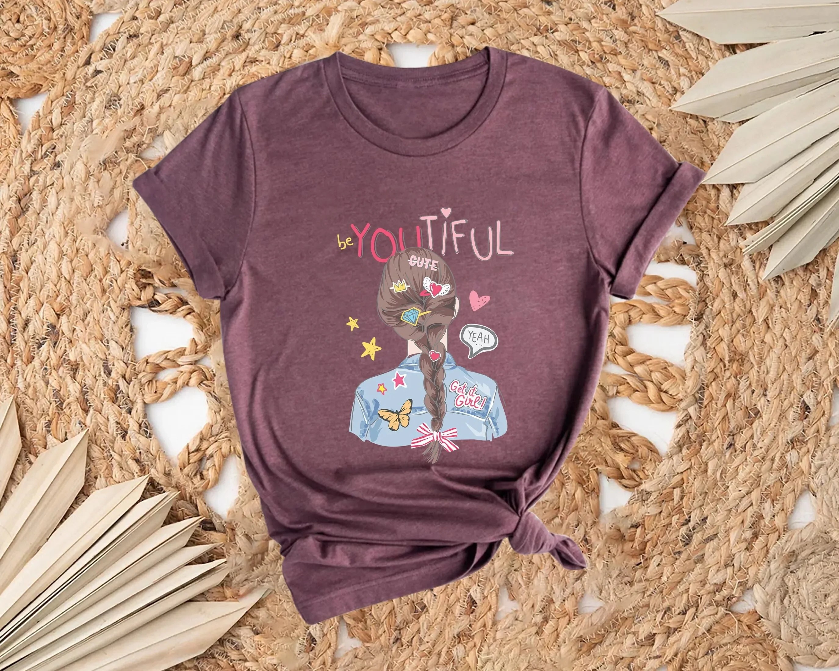 

Beyoutiful T Shirt Inspirational Motivational Positive Qouted Attractive Beautiful Self Love