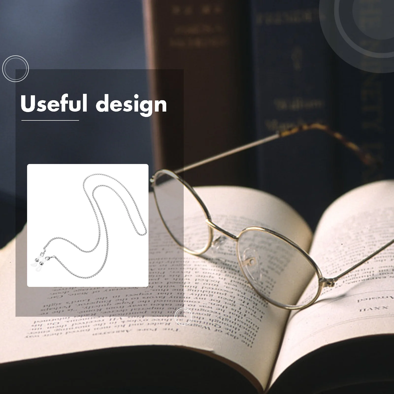 حامل نظارات من الفولاذ المقاوم للصدأ مضاد للانزلاق للنساء، سلسلة نظارات من الفولاذ المقاوم للصدأ، حبل للرياضات الخارجية