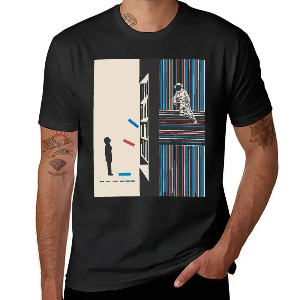 Motion Tees vendita calda Nerd Leisure USA Size interstellare Cooper Film di fantascienza resistenza Stay 14  girocollo