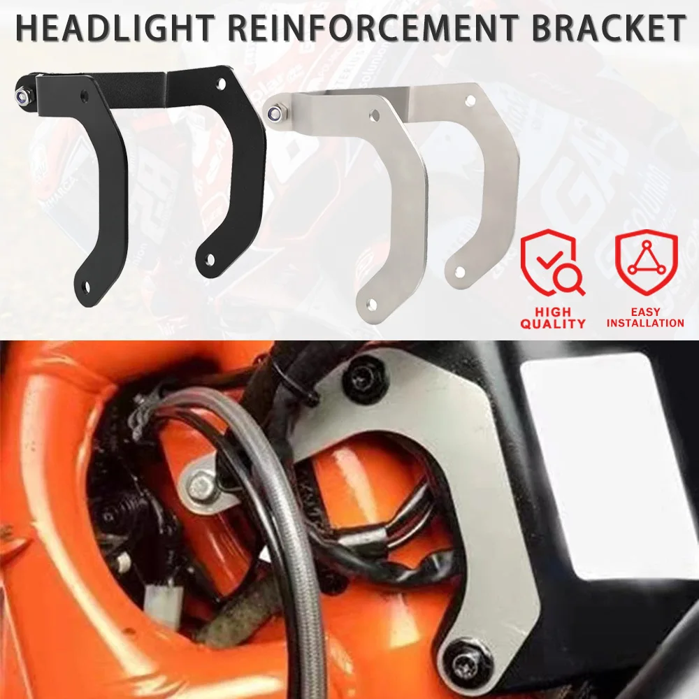 

Motorcycle Steel Neck Brace Kit For 790 890 Adventure R S ADV R/S 2019 2020 2021 790ADV 890Adv Headlight Reinforcement Bracket