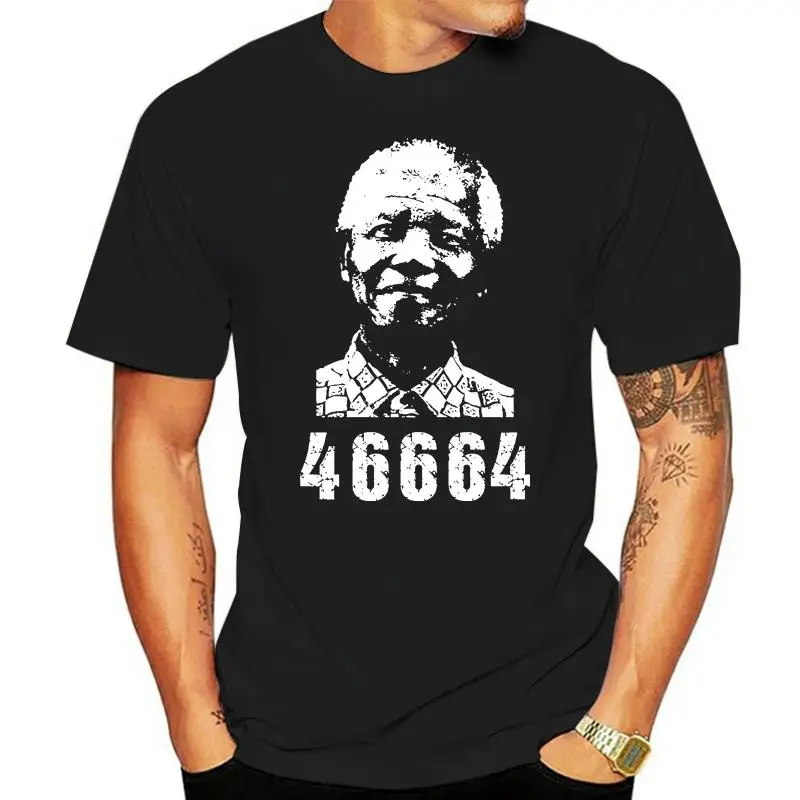 

Cheap Men T Shirt Fashion Shirt Mandela Forever T Shirt Nelson Madiba Peace Afrika Africa Print Tees Short Sleeve O Neck