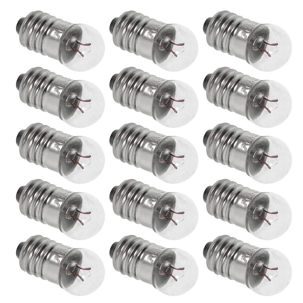 

20Pcs Small Light Bulbs Mini Lamp Bulbs Stable Illumination for Electrical Experiments DIY Crafts Flashlight Parts