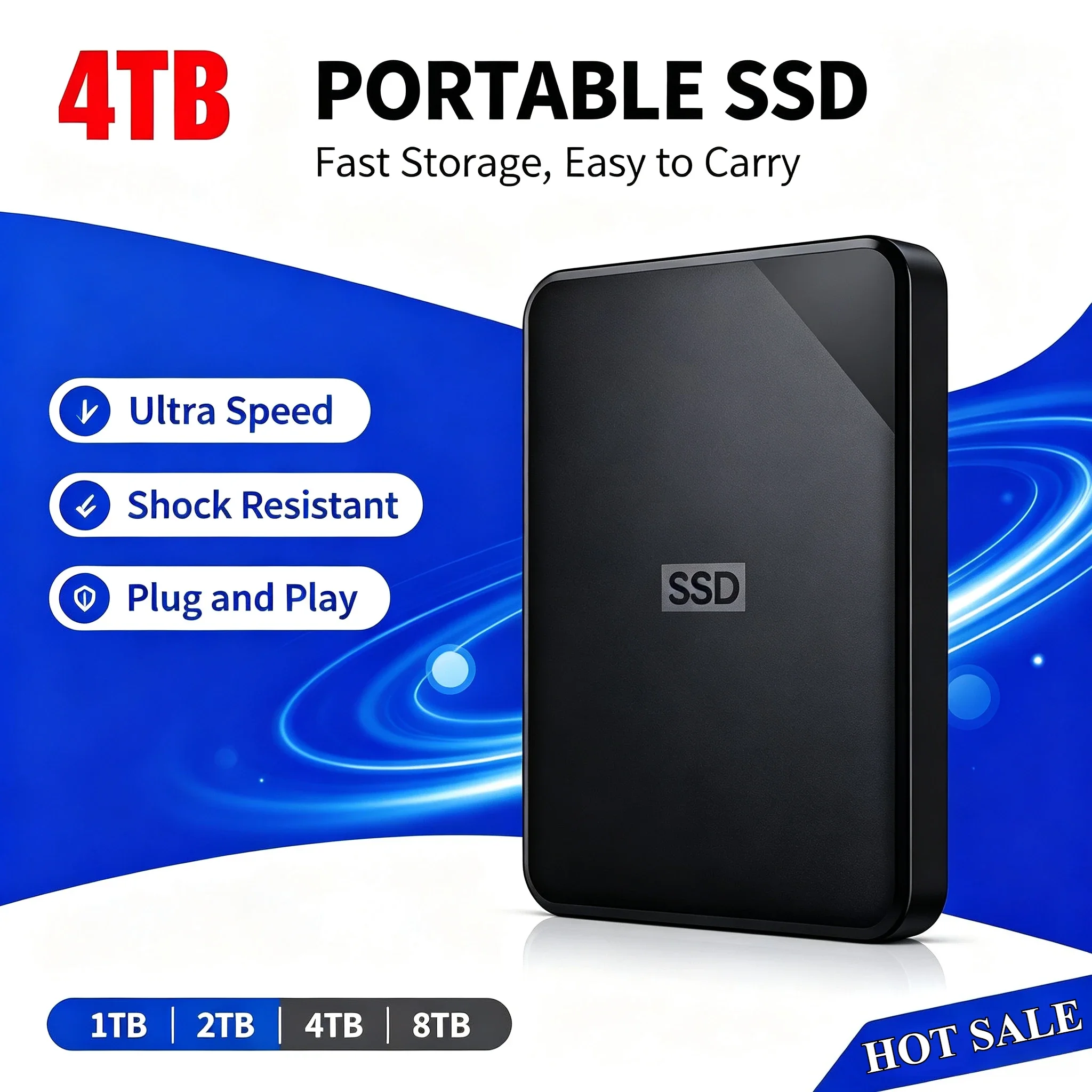 New 2.5" Elements External Hard Drive USB3.0 High Speed Trans Mission Portable HDD 2TB 4TB E Xternal Storage Disk For Notebok PC