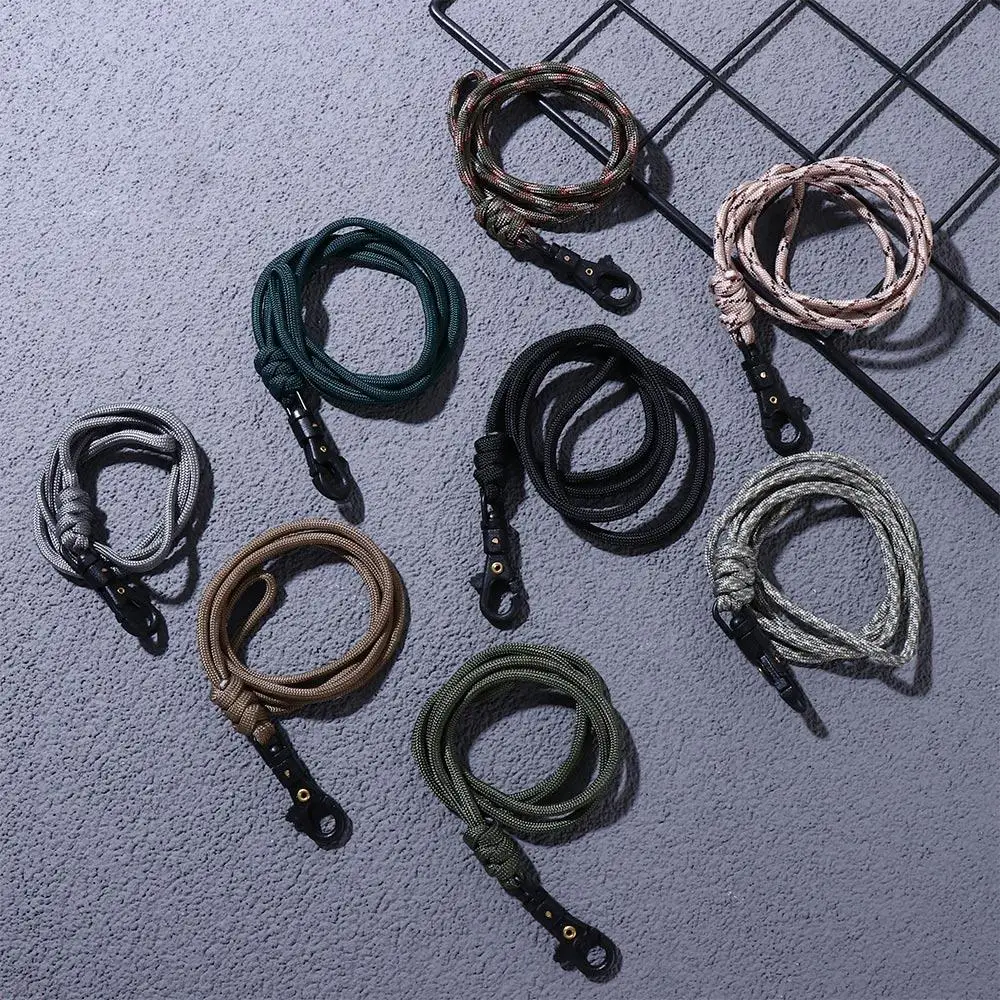 Survival Backpack Handmade High Strength Camping Hiking Self-Defense Outdoor Tools Key Ring Lanyard Paracord Keychain