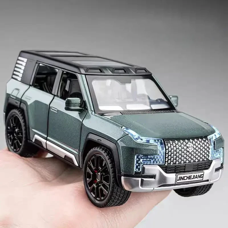 

1:32 BYD Look Up U8 литая под давлением модель автомобиля из сплава, металлическая имитация звука и света, классическая коллекция, украшения для дисплея, подарок на день рождения