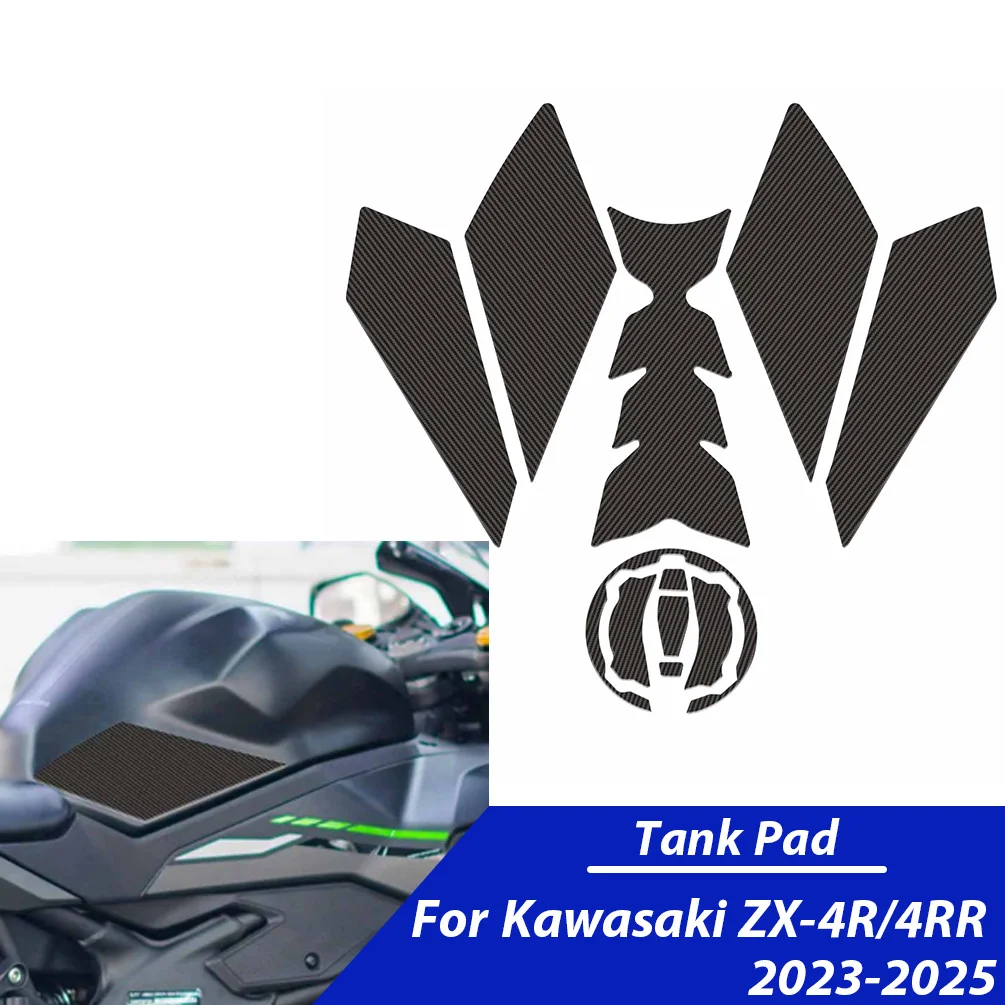 

For Kawasaki ZX4R Zx4r Fuel Tank Stickers Modified Fishbone Stickers Anti Slip Stickers Motorcycle Protection Stickers Accessory