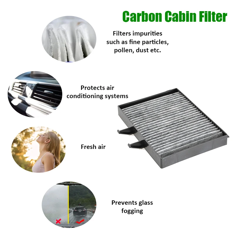 Filtro de Ar da Cabine para Mitsubishi Lancer 2.0L 2009-2016 2.4L 2006-2016 CW657421 CW6574215, Acessórios do carro, Auto Peças de Reposição