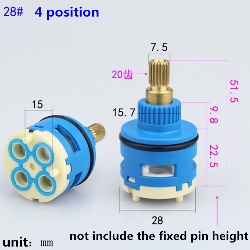 1PC accessori per cartucce rubinetto doccia soffione doccia vasca miscelatore acqua 3/4 posizione 26MM 28MM 33MM 35MM 37MM diametro.